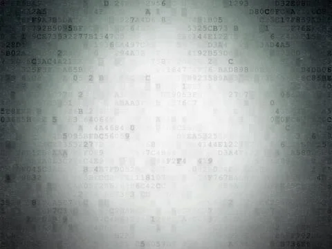 Finance concept: Light Bulb on Digital Data Paper background Illustrazione stock