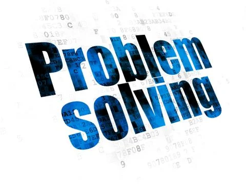 Finance concept: Problem Solving on Digital background Illustrazione stock