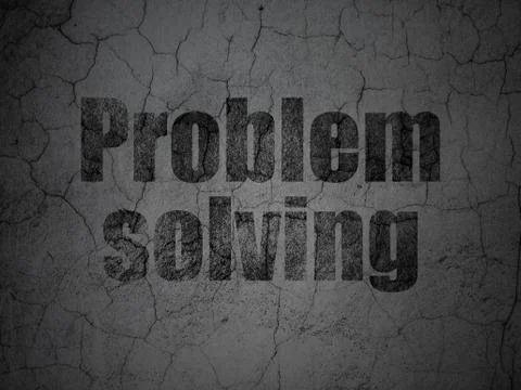 Finance concept: Problem Solving on grunge wall background Stock Illustration