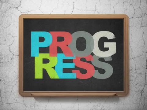 Finance concept: Progress on School board background 스톡 일러스트