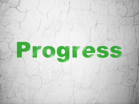 Finance concept: Progress on wall background Stock Illustration