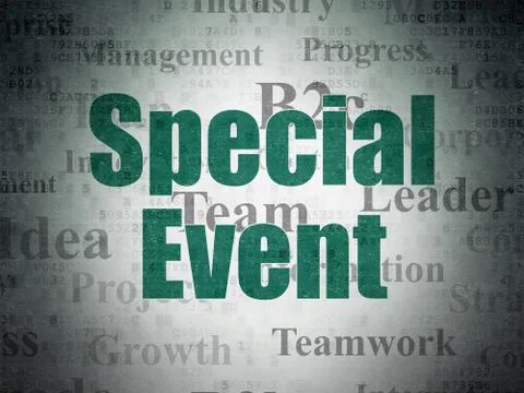 Finance concept: Special Event on Digital Data Paper background Stock Illustration