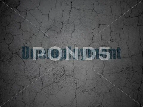 Finance concept: Unemployment on grunge wall background Stock Illustration
