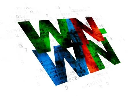 Finance concept: Win-Win on Digital background Stock Illustration