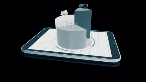 Finance Corporate Data Numbers Statistic Report Graphic Stock Footage 98551004