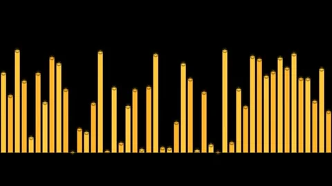 Finance data bars pulsing on black background overlay 4K Vídeo Stock 336624922