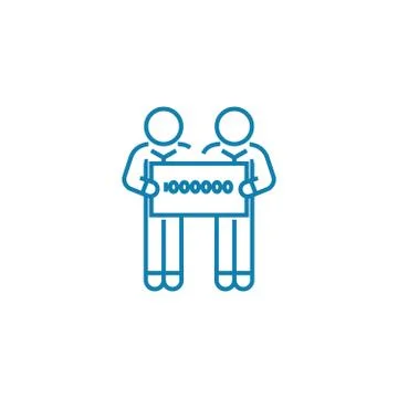Finance department linear icon concept. Finance department line vector sign 스톡 일러스트