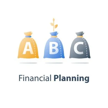 Finance diversification, fund management, strong investment portfolio, asset  Stock Illustration