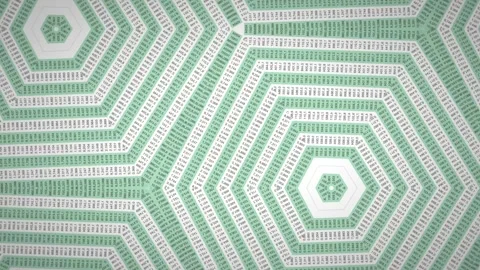 Finance Document Excel Numbers Keleidoscope Animation 4 Video stock 320093089