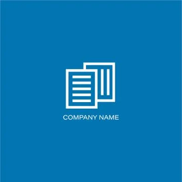 Finance documents company Logo Stock Illustration
