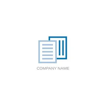 Finance documents company Logo Stock Illustration