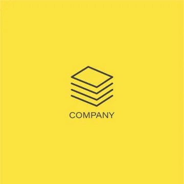 Finance documents company Logo Illustrazione stock