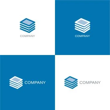 Finance documents company Logo Stock Illustration