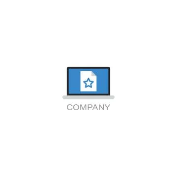 Finance documents company Logo Stock Illustration