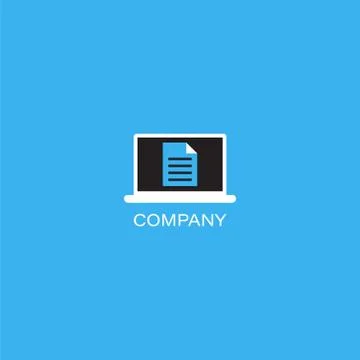Finance documents company Logo Stock Illustration