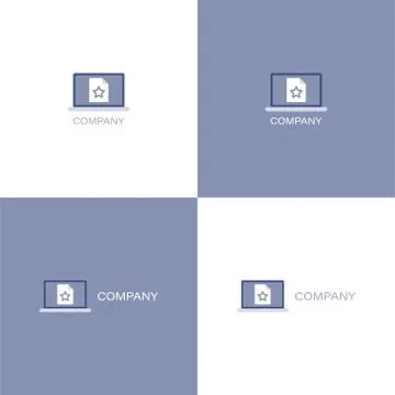 Finance documents company Logo Stock Illustration