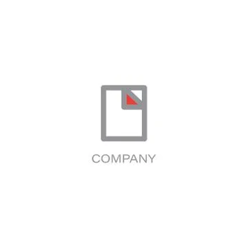Finance documents company Logo Stock Illustration