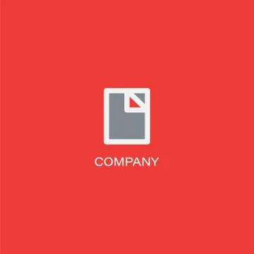 Finance documents company Logo Stock Illustration