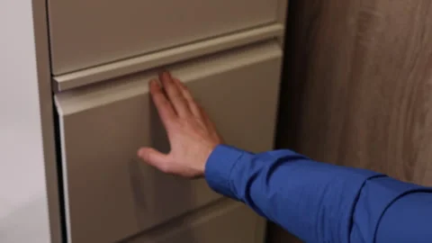 Finance documents, document storage, efficient filing Stock-Footage 293491046