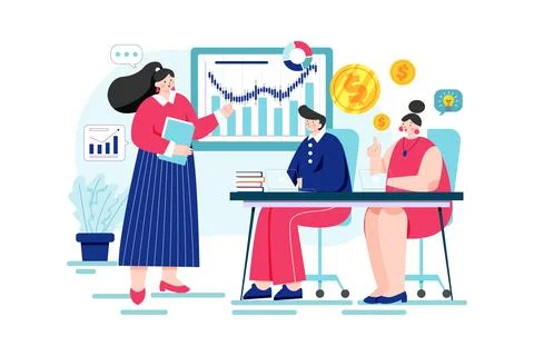 Finance Education Stock Illustration