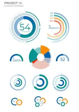 Finance elements commercial charts. Abstract vector illustration. Stock Illustration