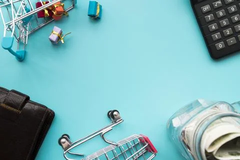 Finance elements frame Foto stock