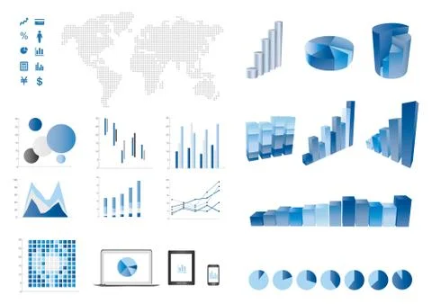Finance elemtns Stock Illustration