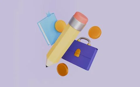 Finance graph business development Education and investment for profit Stock Illustration