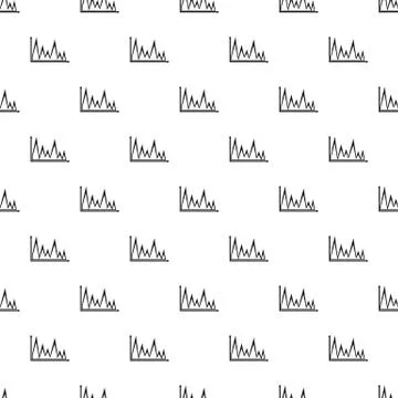 Finance graph pattern repeat vector Illustrazione stock