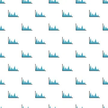 Finance graph pattern seamless Illustrazione stock