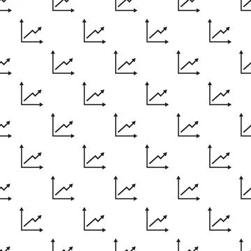Finance graph pattern seamless vector Stock Illustration