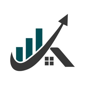 Finance home Logo Design Creative and Professional Finance house Logo Design Cre Stock Illustration