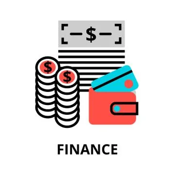 Finance icon, for graphic and web design Stock Illustration