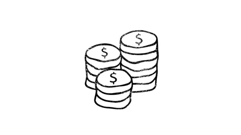 Finance icon in hand draw style. Motion graphics 動画素材 151565735