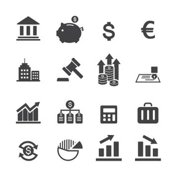 Finance icon Stock Illustration
