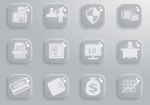 Finance icon set Stock Illustration
