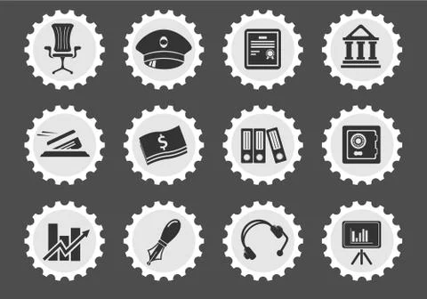 Finance icon set Stock Illustration