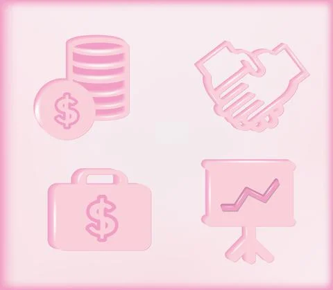 Finance icons Stock Illustration