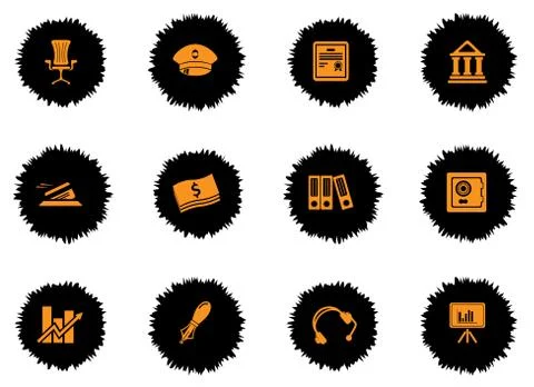 Finance Icons set Stock Illustration