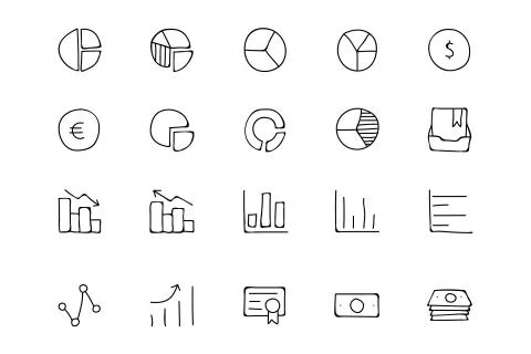 Finance Icons Set Stock Illustration