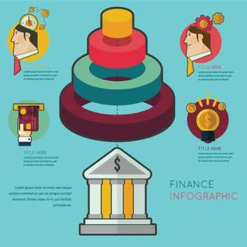 Finance infographic Stockillustratie