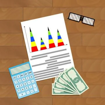Finance infographic planning Stock Illustration