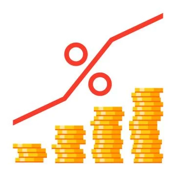 Finance Interest Concept Stock Illustration