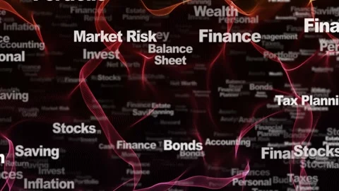 FINANCE Keywords Animation, Background, Loop Stock Footage 295917163