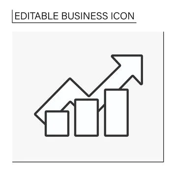 Finance line icon Stock Illustration