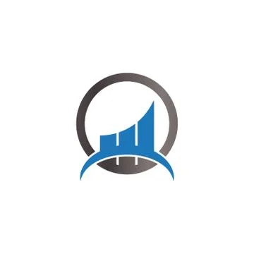 Finance logo icon design template vector Stock Illustration