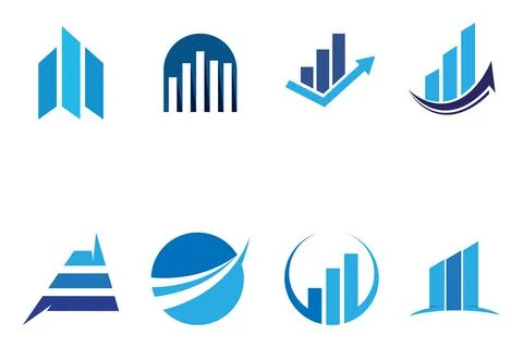 Finance Logo template vector icon design Stock Illustration