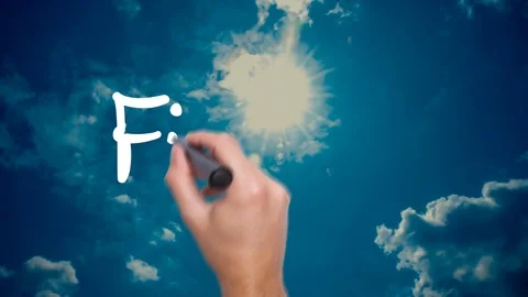 Finance - Man Hand writing with marker on sky time lapse. Business, internet, Stock Footage 92763469