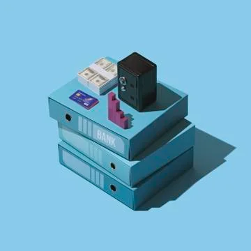 Finance management and banking Stock Illustration