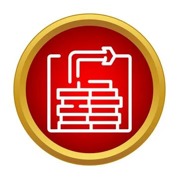 Finance money stack processing with arrow icon Stock Illustration